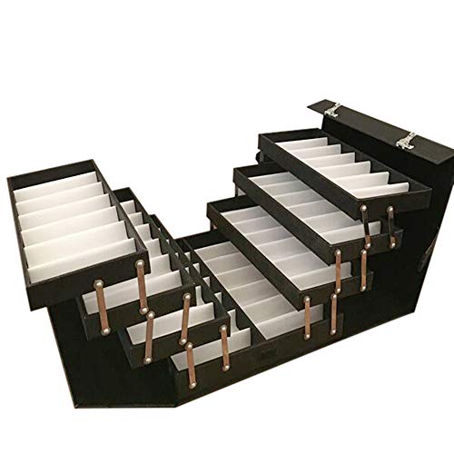 48 Slots Luxury Eyewear Organizer, PU Eyeglasses Box, Portable Glasses Jewelry Collection Holder, Multifunctional Eyewear Display Case for Glasses, Sunglasses