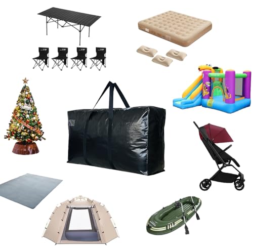 DoYiKe 엑스트라 라지 보관용 더플 백, 점보 이사 백 블루 280L - color: 블루., size: 280L - 50"l x 15"w x 23"h