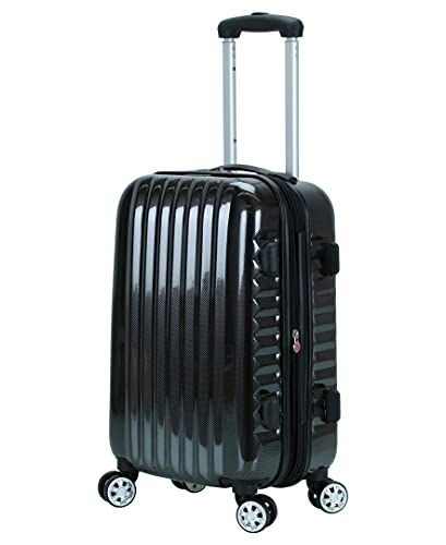 Rockland Melbourne Hardside Expandable Spinner Wheel Luggage, Carry-On 20", Carbon - color: Carbon, size: Carry-On 20"