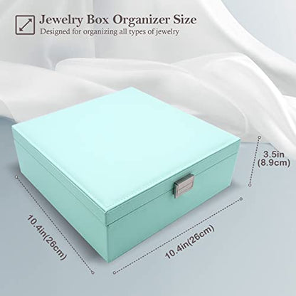 ProCase 2 Layers Jewelry Box for Women -Mint - color: Mint