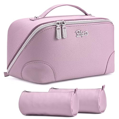 BOYATU Travel Makeup Bag Cosmetic Bags for Women: 3-Piece Makeup Bag Set - color: C-4-Purple