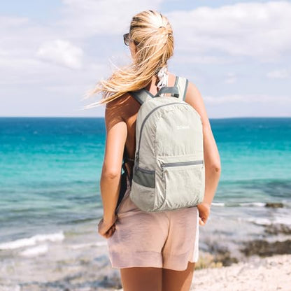 G4Free 20L Lightweight Packable Backpack Travel Hiking Daypack Foldable Backpack for Men Women - color: A-beige, size: 20L