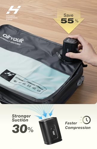 AirVault Reusable Vacuum Compression Travel Bag for Carry-On Suitcase and Backpack, Recycled IPX8 Waterproof Space Saver Vacpack (18L (21L (2-Pack)) - style: 21L (2-Pack)