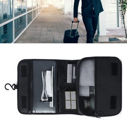 Hanging Toiletry Bag for Travel, Wet Dry Storage, Black