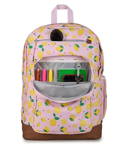 JanSport 34L Cool Backpack – 15-inch Laptop Sleeve, Lemonade Stand - color: Lemonade Stand Pink