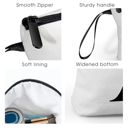 A-Z Personalized Maid Of Honor Gifts, Initial Makeup Bag with Mirror, B - color: White, style: B