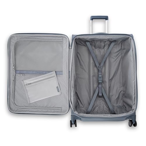 Samsonite UpLIFT Lightweight Large Checked Softside Luggage with Spinner Wheels - Expandable - Airline-Approved, Polyester Soft Suitcase for Ultra Light Travel - Elemental Blue - color: Elemental Blue, size: Large Checked