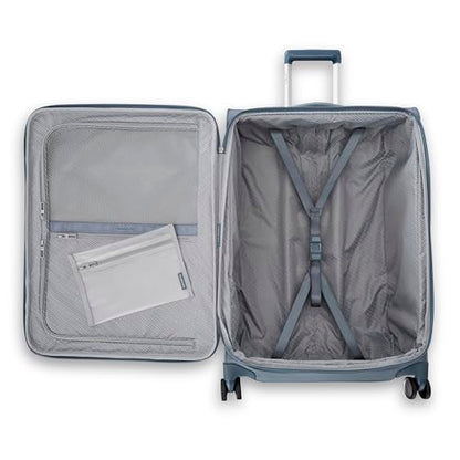Samsonite UpLIFT Lightweight Large Checked Softside Luggage with Spinner Wheels - Expandable - Airline-Approved, Polyester Soft Suitcase for Ultra Light Travel - Elemental Blue - color: Elemental Blue, size: Large Checked