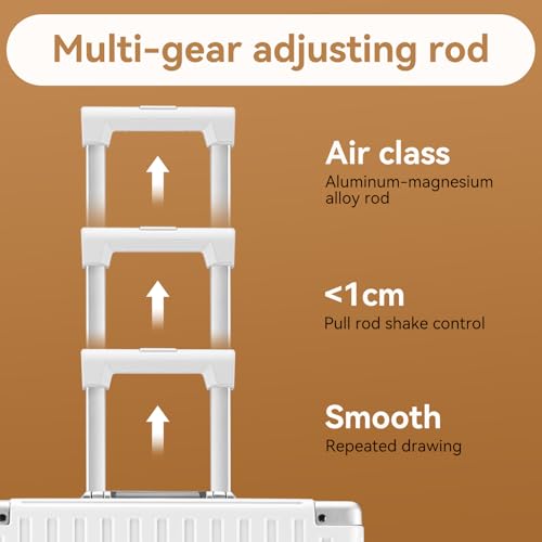 ROAMING 24 Inch Medium Checked Zipperless Luggage Hardshell Suitcases White - color: white, size: 24 Inch Checked Luggage