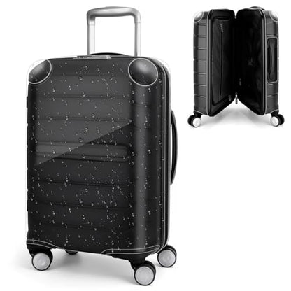 Yotako Zippered Clear PVC Suitcase Cover Protectors 28 Inch | Luggage Cover With Rounded Corner Thickening Design, Fit for 28 Inch Samsonite Non-Expandable Suitcase, Gift - size: 28inch
