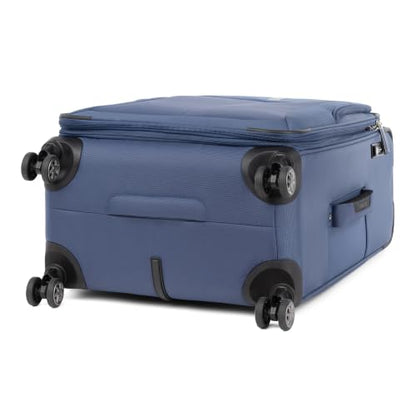 Travelpro 25" Softsided Checked Luggage, Expandable, TSA Lock, Ocean Blue - color: Ocean Blue, size: 25-Inch Checked-Medium