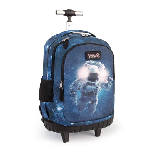 Tilami Rolling Backpack for Boys and Girls,Astronaut - color: Astronaut