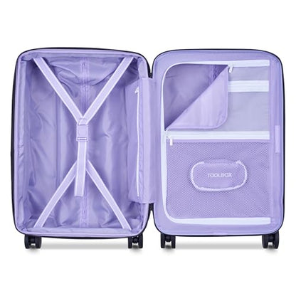 florence by mills Spin Me Away Hardside Expandable Luggage with Spinner Wheels, Lavender, Carry-On 20 Inch - color: Lavender, size: Carry-On 20 Inch
