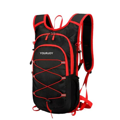 15L Hiking Backpack Small Travel Camping Packable for Men Women，Red - color: Red