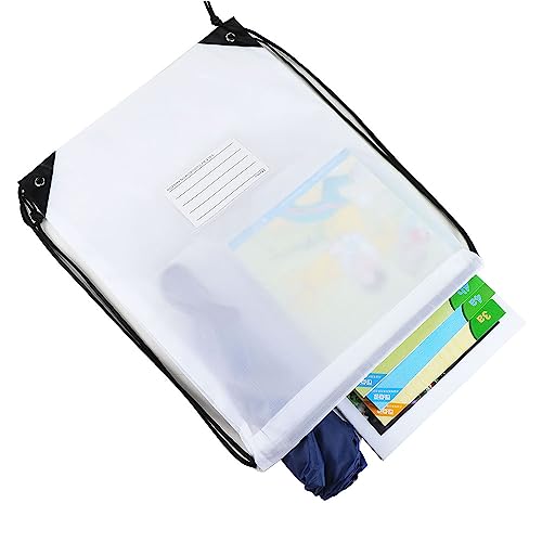 CODOBON 20 Pcs Drawstring Bags,Bulk Draw String Backpack, Cinch Bag Sackpack for Travel Gym Sport, White - color: White