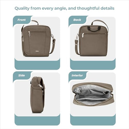 Travelon Anti-Theft Classic Medium Tour Bag - color: Nutmeg