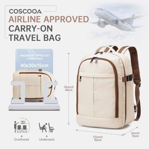 Travel Backpack 20L 40x30x15cm Personal Item Bag Flight Approved