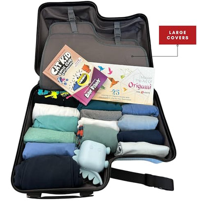 Cegali Itsy Rider 20" Ride-on Suitcase for Kids with Double Spinner Red Wheels (Blue Flyer) - color: Blue Flyer