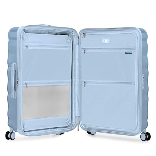 Traveler's Choice Edinburgh II Hardside Spinner Luggage, TSA Lock, Blue, 29" Large - color: Blue, size: 29" Large