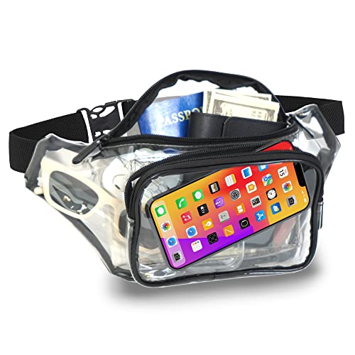 SoJourner Clear Stadium Approved Fanny Pack, Clear Transparent - color: Clear