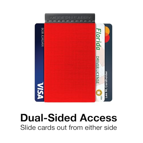 Modern Carry Eclipse Card Holder (Red) - color: Red
