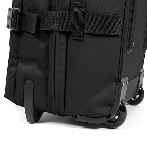 Eastpak Tranverz S – 42L Large Wheeled Luggage with Dual Compartments, TSA Lock, Compression Straps & Smooth-Wheeling System, Black - color: Black, size: 42 Liter Carry On
