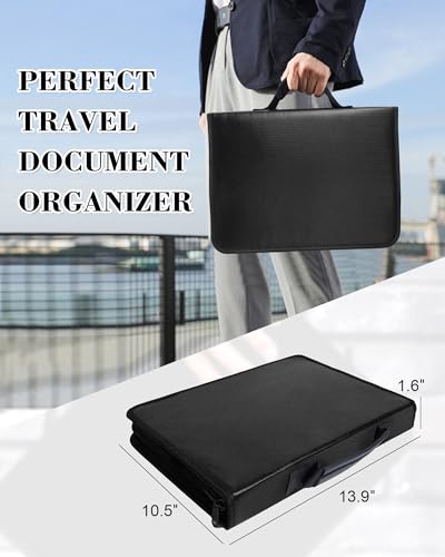 Fireproof Bag Important Document Organizer/13 Pocket Accordion File - style: Classic