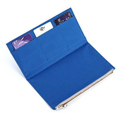 Moterm Canvas Zipper Pocket Insert Pouch for Travelers Notebook Refill - color: Canvas-Deepblue, size: Standard Size