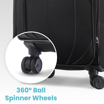 American Tourister 4 KIX 2.0 Expandable Softside Luggage with Spinner Wheels, 28 SPINNER, CLASSIC BLUE - color: Classic Blue, size: 28 SPINNER