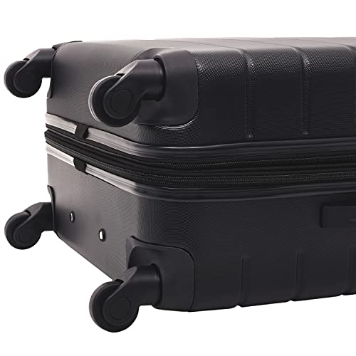 Wrangler Smart Spinner Hardside Luggage, 2 Piece Set, Black - color: Black, size: 2 Piece Set