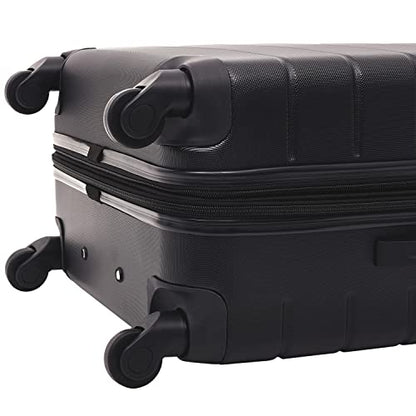 Wrangler Smart Spinner Hardside Luggage, 2 Piece Set, Black - color: Black, size: 2 Piece Set