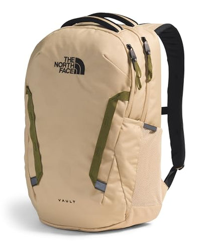 The North Face Vault Everyday Laptop Backpack, Khaki Stone/Blk, One Size - color: Khaki Stone/Tnf Black