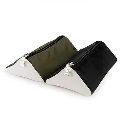 Lencca Stowaway Premium Utility Organizer Bag | Compact Travel Roll-Up Pouch with Detachab – Hanging Toiletry Travel Organizer with 4 Removable Pouches, Water-Resistant - color: Gem