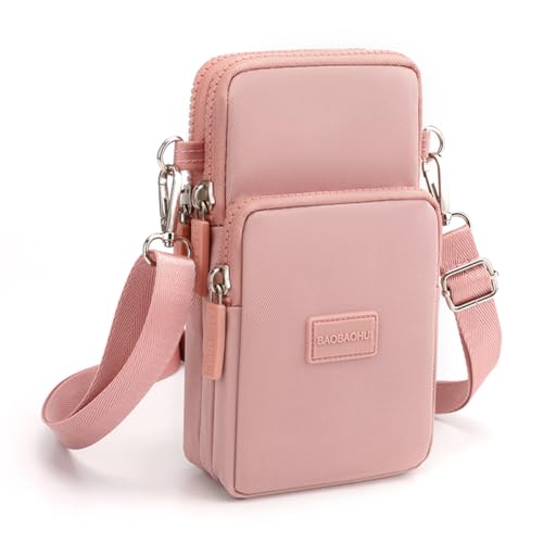 Small Crossbody Bags for Women, Universal Pouch Wallet Cell Phone Purse Lightweight Pockets Handbags Mini Shoulder Bag - color: 012 Pink
