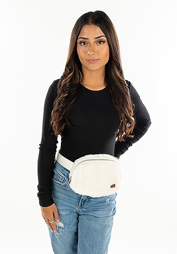 Belt Bag - Faux Fur - Ivory - color: Faux Fur - Ivory