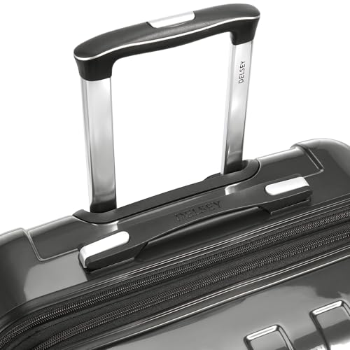 DELSEY PARIS Helium Aero Hardside Expandable Luggage with Spinner Wheels, Brushed Charcoal, 2-Piece Set (21/24) - color: Brushed Charcoal, size: 2-Piece Set (21/24)