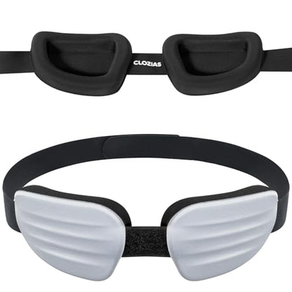 CLOZIA Sleep Mask for Sleeping, 3D Deep Eye Cups Blackout Eye Mask - color: Grey