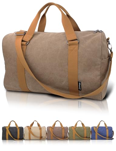 Japan Design Canvas Travel Duffel Bag - Carry-On, CanBoss (Brown) - color: Brown