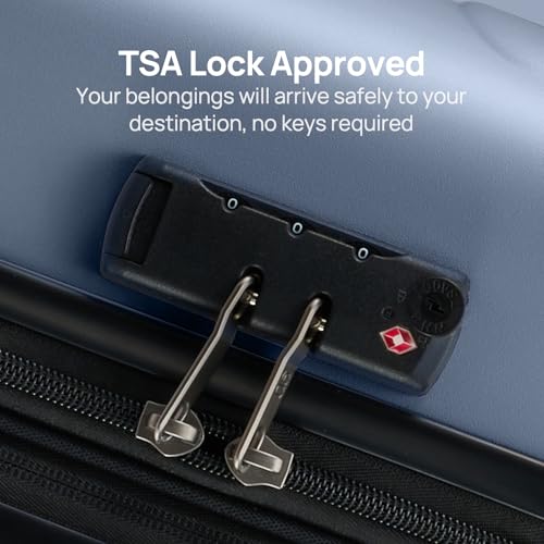 NINETYGO Medium Checked Luggage 26 Inch, Checking In Luggage with Smooth Spinner Wheels, Lightweight, Hard Shell PC Suitcase, Lightweight Travel Luggage, TSA Approved (Shadow, Rhine Basic) - color: 02-Shadow (Basic), size: Checked 26-Inch