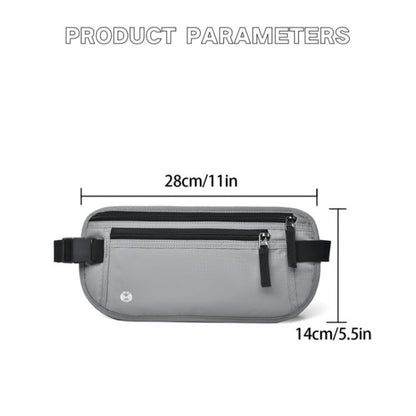 Money Belt for Travel, Black - color: Black