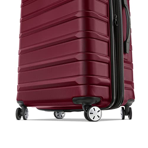 Samsonite Omni 2 Hardside Expandable Luggage with Spinner Wheels, 2-Piece Set (19/24), Nature Merlot - color: Natural Merlot, size: 2-Piece Set (Carry-on/Medium)