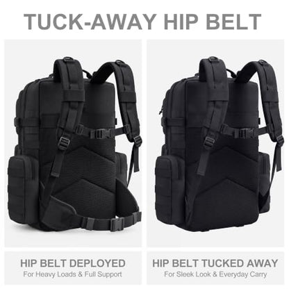 TILYMOL 55L Military Tactical Backpack for Men & Women, Large Assault Pack - color: Yellow Camo
