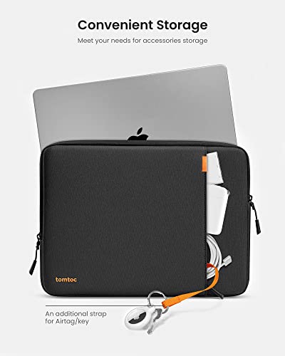 tomtoc 360 Protective Laptop Sleeve Kit for 14-inch MacBook Pro M5 Pro/Max - color: Black, size: 14-inch