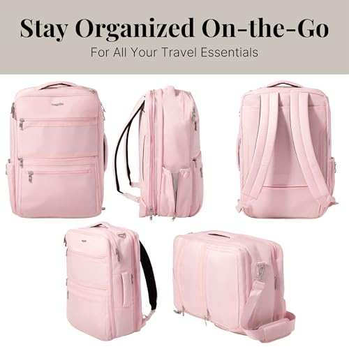 Baggallini Modern Convertible Travel Backpack - color: Bagg Pink
