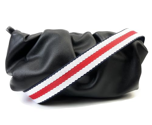 Purse Strap Replacement for Crossbody Bags & Handbags - color: Navy Blue White Red Stripe, size: 1-1/2 Inch Wide