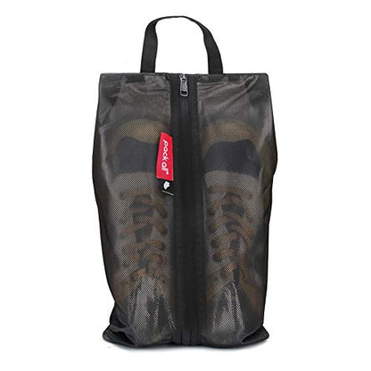 pack all 여행용 신발 가방, 스포츠용 방수 신발 파우치, 블랙., 1팩 - color: 블랙., style: 1팩