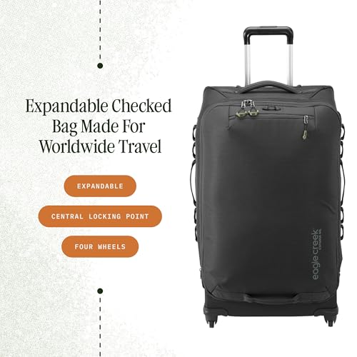 Eagle Creek Expanse 4-Wheel 30-Inch Luggage, Midnight Black - color: Black