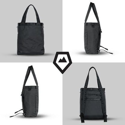 WANDRD Tote Backpack - Travel Tote Bag and Travel Backpack In One - Bag For Commuting and Everyday (Black)