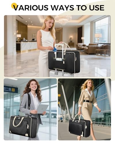 MATEIN Carry On Garment Bags for Travel, Double Layer Womens Garment Bag
