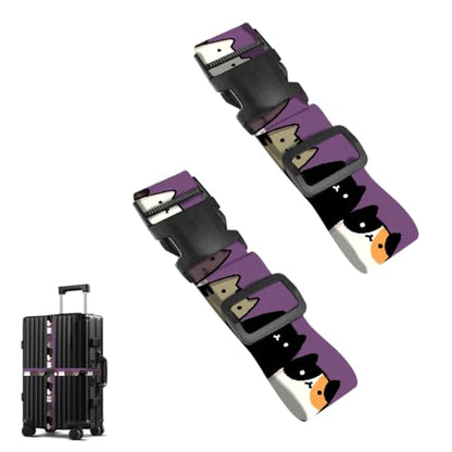 Nuxovilar Luggage Straps Set for Suitcase 1.96x71in Polyester - color: YLU10318, size: 1.96"x70.86"